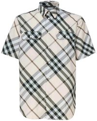 Burberry graffiti print vintage check shirt hotsell