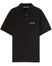 Palm Angels - Embroidered Logo Cotton Polo Shirt - Lyst