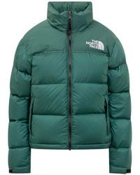 The North Face - Logo Puffer Mock Collar Jacket - Lyst