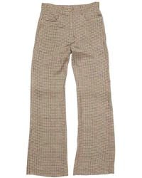 Acne Studios - Check Tailored Trousers - Lyst
