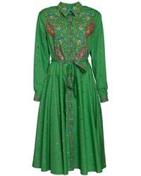 KENZO - Paisley Flower Shirt Dress - Lyst