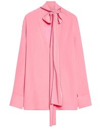 Sportmax - Silk Blouse With Sash - Lyst
