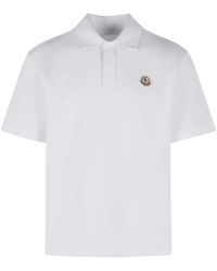 Moncler - Cotton Polo Shirt - Lyst