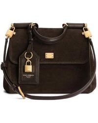 Dolce & Gabbana - Dolce & Gabbana My Sicily Small Leather Handbag - Lyst