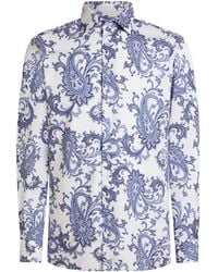 Etro - Cotton Shirt With Paisley Pattern - Lyst