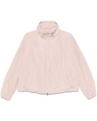 Herno - Lightweight High-Collar Jacket With Elasticized Cuffs - Lyst