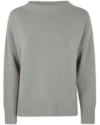 Drumohr - Long Sleeves Crew Neck Oversized Sweater - Lyst