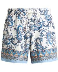 Etro - Swimsuit With Paisley Ramage Print - Lyst