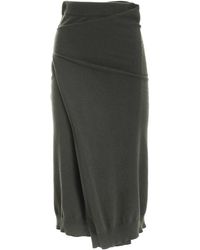 KENZO - Asymmetric Knitted Skirt - Lyst