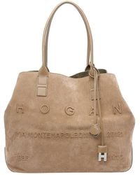 Hogan - Medium Script Shopping Bag - Lyst