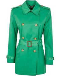 Ralph Lauren - Double Breasted Belted Trench 30 Lined Coat - Lyst