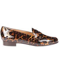 CAREL PARIS - Leopard Moccasin With Heel - Lyst