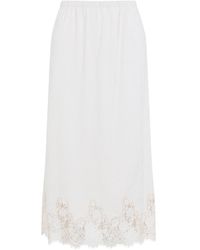 Alberta Ferretti - Velvet Pencil Skirt - Lyst
