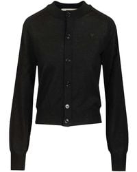 Ami Paris - Ami Ami De Cå“Ur Cardigan - Lyst