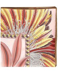 Ferragamo - Silk Scarf With Print - Lyst