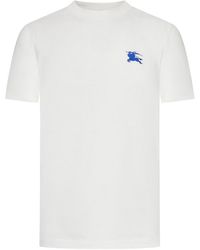 Burberry - Crew Neck T-Shirt With Logo - Lyst