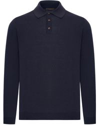 Zanone - Slim Fit Cotton And Silk Polo Shirt - Lyst