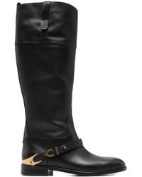 Golden Goose - Charlie Leather Knee-High Boots - Lyst