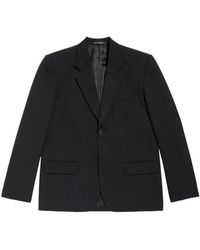 Balenciaga - Wool Single-breasted Blazer Jacket - Lyst