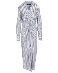 FEDERICA TOSI - Midi Dress With Knot - Lyst