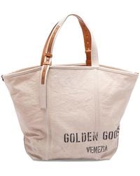 Golden Goose - '247 Ew' Canvas Shopping Bag - Lyst
