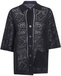 Y's Yohji Yamamoto - Open Collar Knit Shirt - Lyst