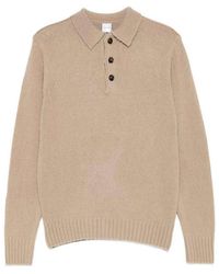 Aspesi - Pure Wool Polo Sweater - Lyst