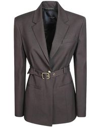 Pinko - Vitiano Mixed Diagonal Jacket Over Dark - Lyst
