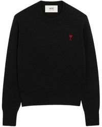 Ami Paris - De Coeur Wool Sweater - Lyst