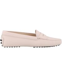 Tod's - Gommino Mocassino In Pelle Rosa Xxw00g000105j1m025 - Lyst