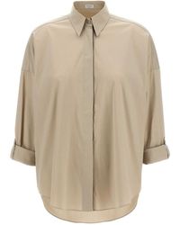Brunello Cucinelli - Monile Poplin Shirt - Lyst