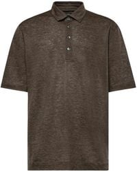 ZEGNA - Oasi Lino Polo - Lyst