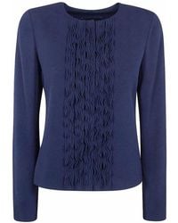 Emporio Armani - Ruffled Jacket - Lyst