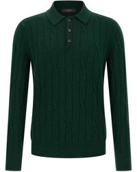 Zanone - Braided Wool Polo Shirt - Lyst