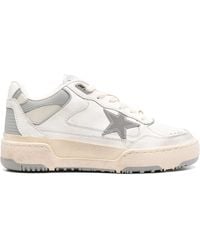 Golden Goose - Forty2 Leather And Fabric Sneakers - Lyst