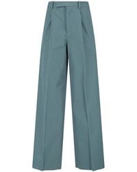 Jil Sander - Mid-Rise Straight-Leg Cotton Trousers - Lyst