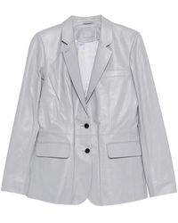 DESA NINETEENSEVENTYTWO - Leather Classic Blazer - Lyst