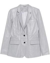 DESA NINETEENSEVENTYTWO - Leather Classic Blazer - Lyst