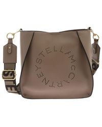 Stella McCartney - Logo Mini Bag In Dove Grey Color - Lyst