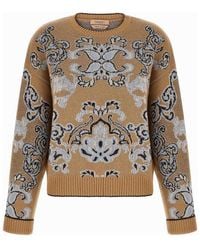 Twinset - Jacquard Wool Blend Sweater - Lyst