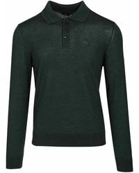 Etro - Wool And Silk Polo Shirt - Lyst