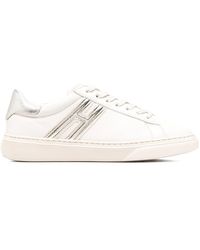 Hogan - H365 Sneakers With Metallic Finish And Logo - Lyst