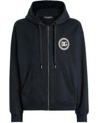 Dolce & Gabbana - Zip-Up Long-Sleeve Hoodie - Lyst