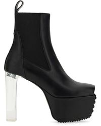 Rick Owens - Black Leather Boots - Lyst