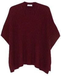 Gabriela Hearst - Baron Knit Cropped Poncho - Lyst