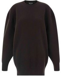 Tom Ford - Sculptural Double Face Dress - Lyst