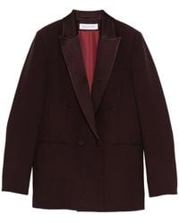 Raquel Diniz - Burgundy Double-Breasted Blazer - Lyst