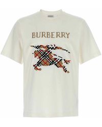 Burberry - Cross Stitch T-Shirt - Lyst