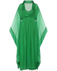 Alberta Ferretti - Long Viscose Dress - Lyst
