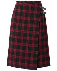 Pinko - Griselina Tweed Skirt With Asymmetric Closure - Lyst